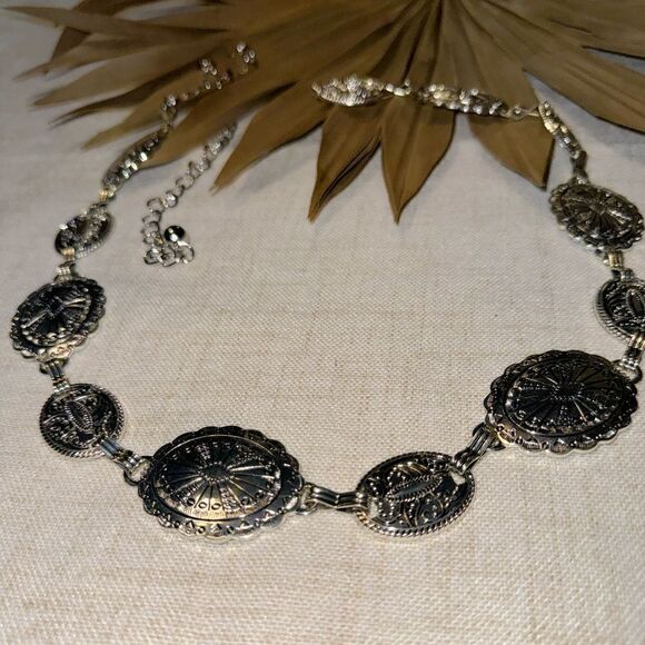 Boho silver belt M470 - Picture 4 of 5